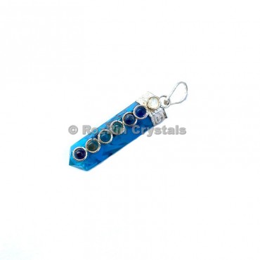 Turquoise Chakra Cabs Orgonite Pencil Pendants