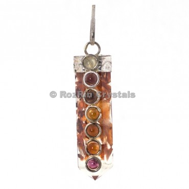 Carnellian Chakra Cabs Orgonite Pencil Pendants