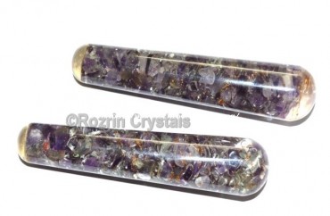 Amethyst Orgone Smooth  Massage Wands