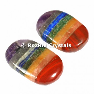 Chakra Bonded Palm Stone