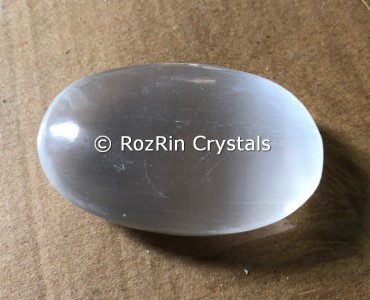 Selenite Palm Stone