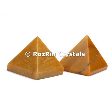 Yellow Jasper Pyramid