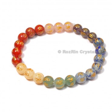 Om mani Padme hum Chakra Bracelets