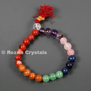 Chakra 8 mm Mala Bracelets Yoga Mala Meditation Budhist Prayer Bracelets