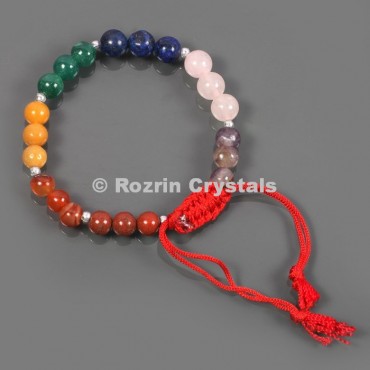 Natural stone 8 mm  Chakra Healing Adjustable Bracelets