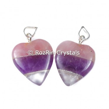 Rac bonded Heart shape pendants