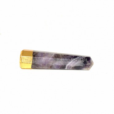 Amethyst Electroplated Obelisk