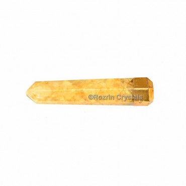 Yellow Aventurine Electroplated Obelisk