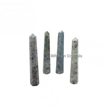 Ruby Fuchsite Crystal Healing Obelisk