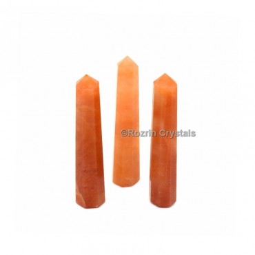 Peach aventurine Crystal Healing Obelisk