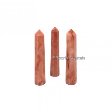 Carrot Jasper Crystal Healing Obelisk