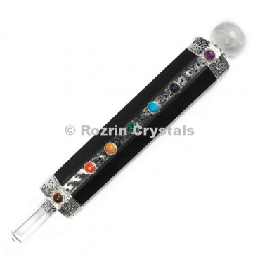 Black Onyx Chakra Point Healing Wands