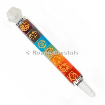 Chakra Engraved  Healing Wands