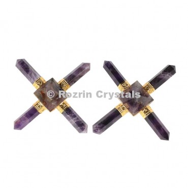 Amethyst  pyramid Healing Generator