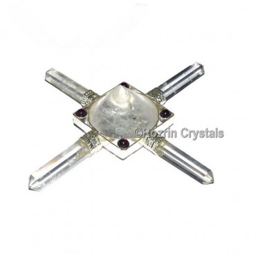 Crystal Quartz Concial Pyramid Healing Generator