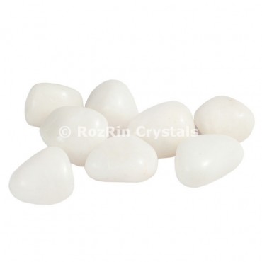 White Agate   Tumbled Stones