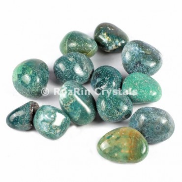 Moss Agate   Tumbled Stones