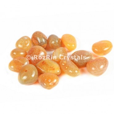 Yellow Carnelian   Tumbled Stones