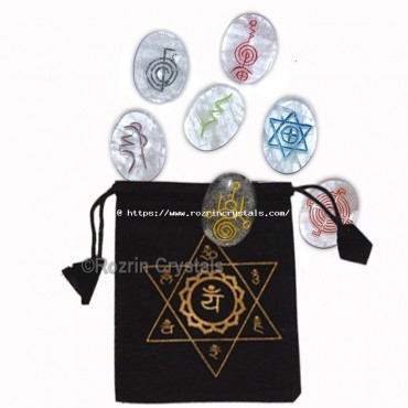 High Quality 7 symbol crystal reiki Healing Set