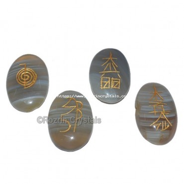 Best Quality Banded agate reiki set