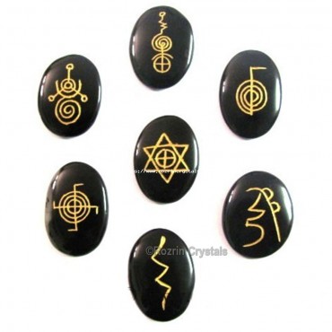 Wholesale Price Black agate reiki healing set