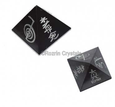 Best Quality Black agate reiki pyramid