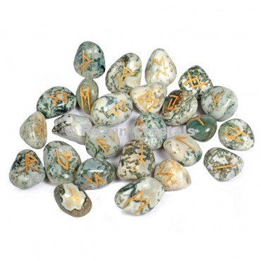 Tree Agate Rune Set