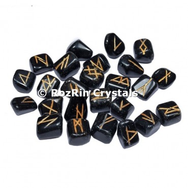 Black Obsidian  Rune Set