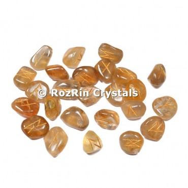 Citrine  Rune Set