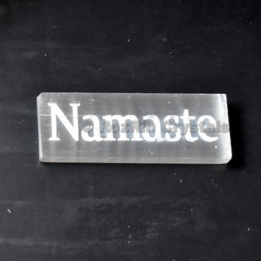 Selenite Namaste Stick