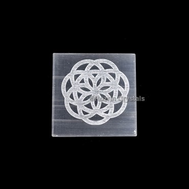 Flower of Life Engraved Charging Plate