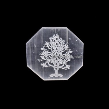 Christmas Tree Selenite Charging Plate