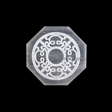 Fancy Design Selenite Charging Plate