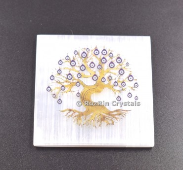 Tree Of life with Evil Eyes Charging Plate
