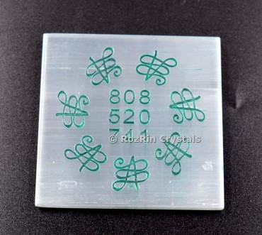 Zibu Symbol Selenite Charging Plate