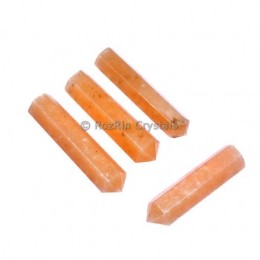 Peach Aventurine Stone Pencil Point