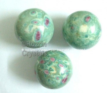 Ruby Fuchsite Spheres