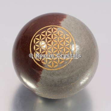 Narmada Lingam Flower Of Life Spheres