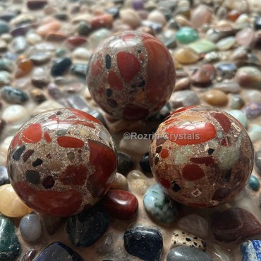 Red Spotted Jasper Ball