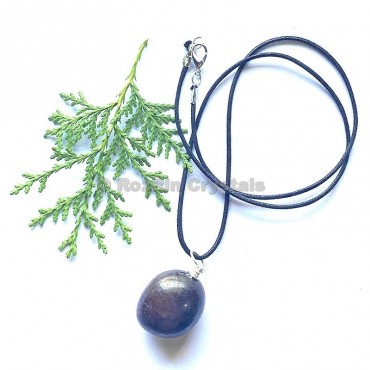 Garnet Tumbled Stone Necklace