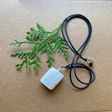 Scolecite Tumbled Stone Necklace