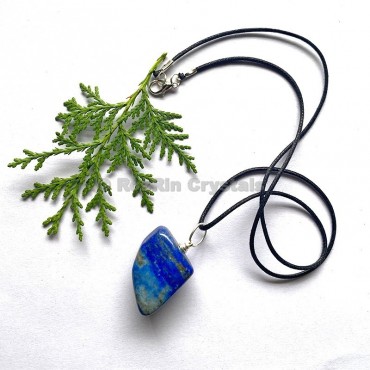 Lapis Lazuli Tumbled Stone Necklace