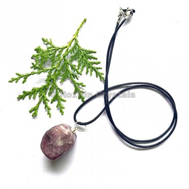 Lepidolite Tumbled Stone Necklace