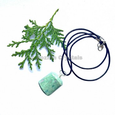 Ruby Fuchsite Tumbled Stone Necklace