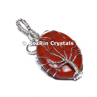 Red Jasper Tree Of Life Pendant