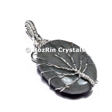 Grey Aventurine Tree of life Pendants