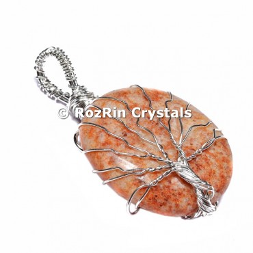 Sunstone Tree of life Pendants