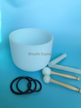 Crystals singing bowl