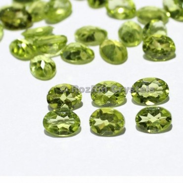 Natural Peridot Oval Faceted Gemstone  Peridot Cut Stone Peridot Gemstone Size 7x5 mm Oval Loose Green Peridot Faceted