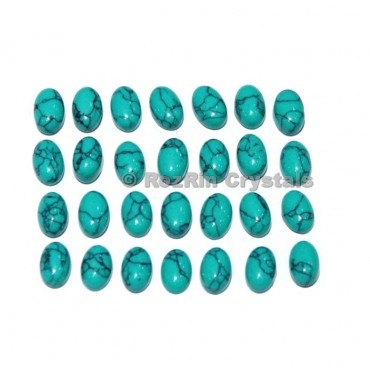 Synthetic Turquoise Cabochon 4x6 mm Oval Cabochons,Gemstone Turquoise Oval,Turquoise Cabochon,Turquoise Gemstone